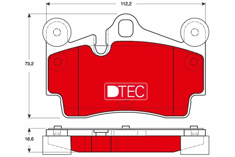 Handler.Part Brake pad set, disc brake TRW GDB1653DTE 1