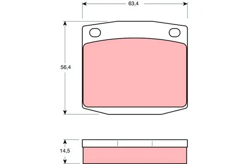 Handler.Part Brake pad set, disc brake TRW GDB169 1