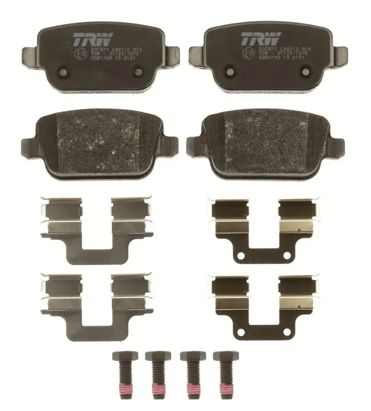 Handler.Part Brake pad set, disc brake TRW GDB1709 2