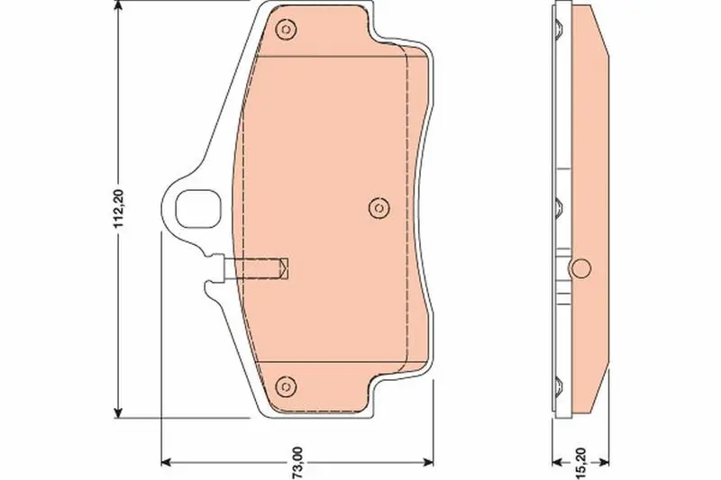 Handler.Part Brake pad set, disc brake TRW GDB1757 1