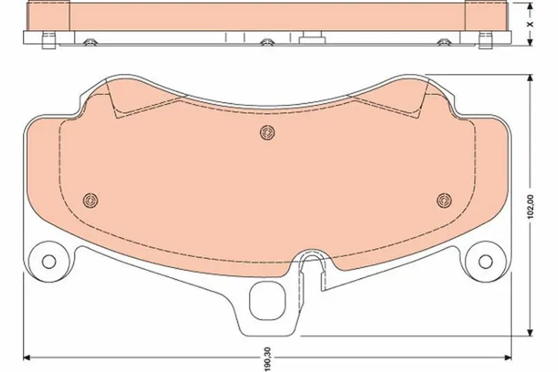 Handler.Part Brake pad set, disc brake TRW GDB1779 1