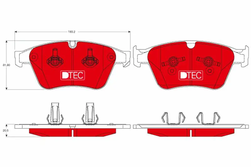 Handler.Part Brake pad set, disc brake TRW GDB1794DTE 1