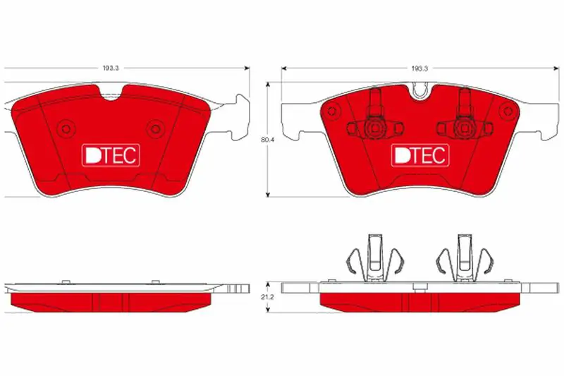 Handler.Part Brake pad set, disc brake TRW GDB1797DTE 1