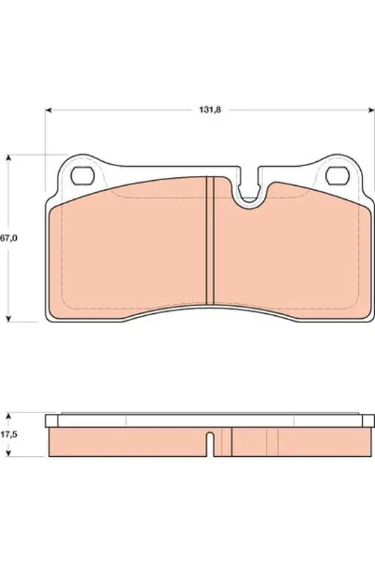 Handler.Part Brake pad set, disc brake TRW GDB1816 1