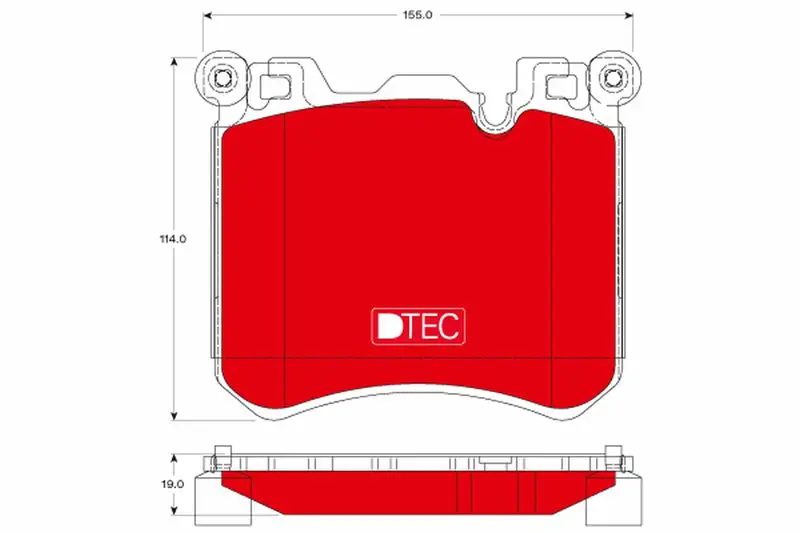 Handler.Part Brake pad set, disc brake TRW GDB1826DTE 1