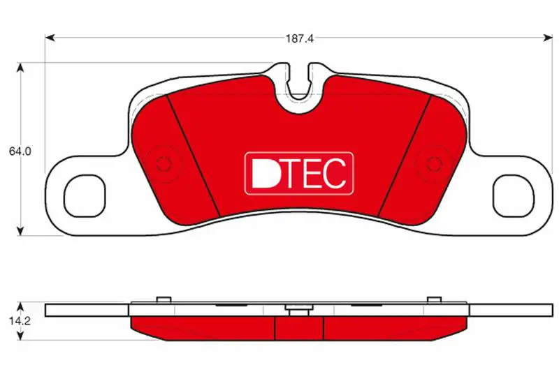 Handler.Part Brake pad set, disc brake TRW GDB1839DTE 1