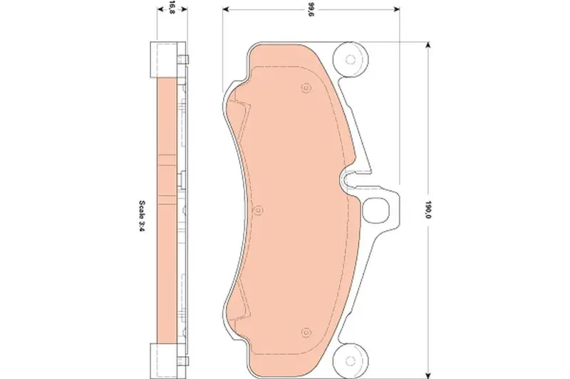 Handler.Part Brake pad set, disc brake TRW GDB1862 1