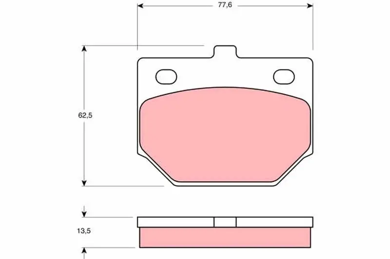 Handler.Part Brake pad set, disc brake TRW GDB187 1