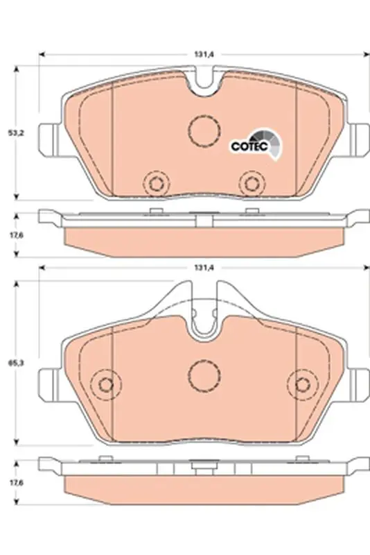 Handler.Part Brake pad set, disc brake TRW GDB1870 1