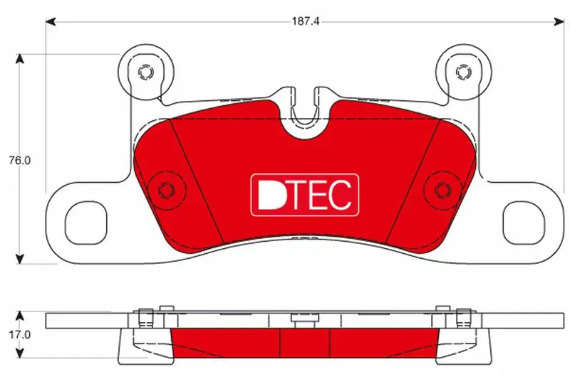 Handler.Part Brake pad set, disc brake TRW GDB1875DTE 1