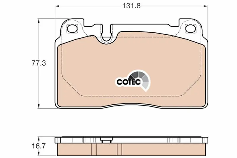 Handler.Part Brake pad set, disc brake TRW GDB1974 1