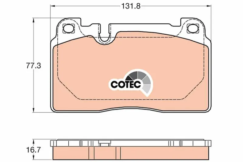 Handler.Part Brake pad set, disc brake TRW GDB2022 1