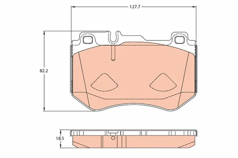 Handler.Part Brake pad set, disc brake TRW GDB2078 1