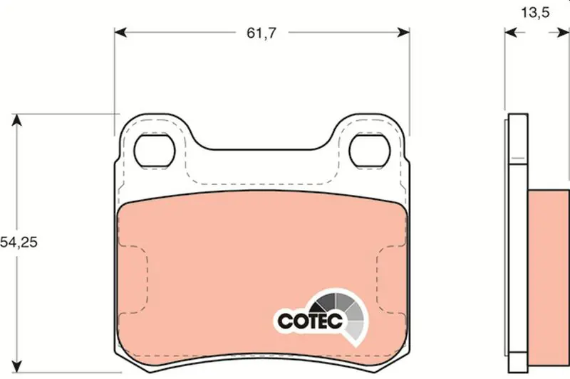 Handler.Part Brake pad set, disc brake TRW GDB294 1