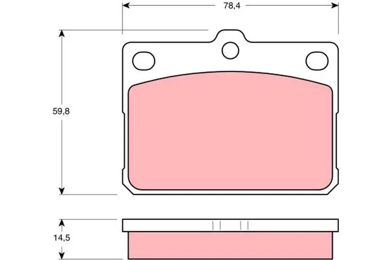 Handler.Part Brake pad set, disc brake TRW GDB295 1