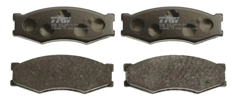 Handler.Part Brake pad set, disc brake TRW GDB318 2