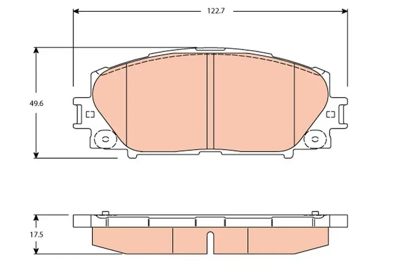 Handler.Part Brake pad set, disc brake TRW GDB3459 1