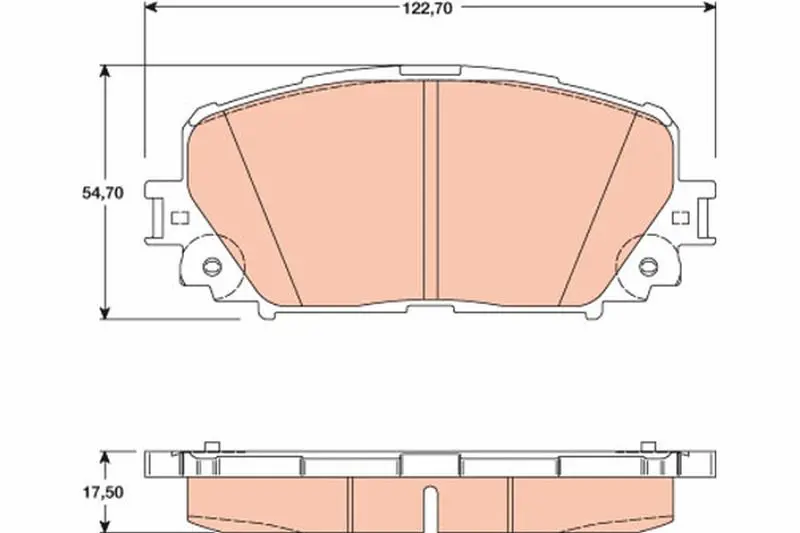 Handler.Part Brake pad set, disc brake TRW GDB3460 1