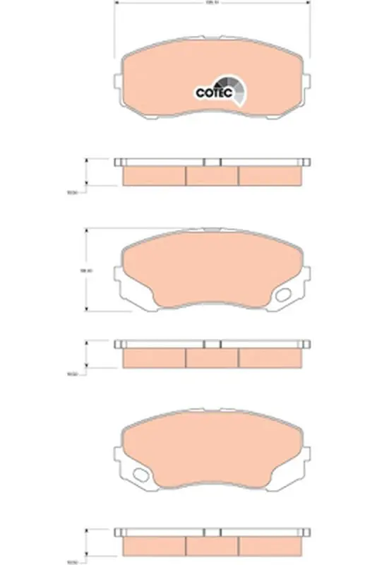 Handler.Part Brake pad set, disc brake TRW GDB3492 1