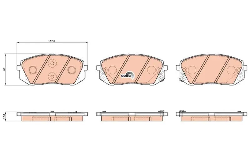 Handler.Part Brake pad set, disc brake TRW GDB3530 1