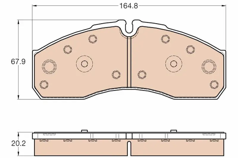 Handler.Part Brake pad set, disc brake TRW GDB3567 1