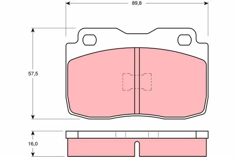 Handler.Part Brake pad set, disc brake TRW GDB359 1