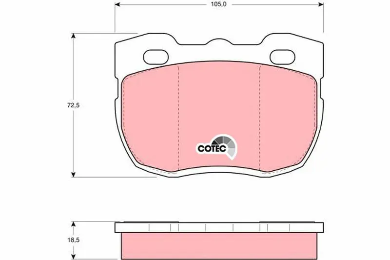 Handler.Part Brake pad set, disc brake TRW GDB394 1