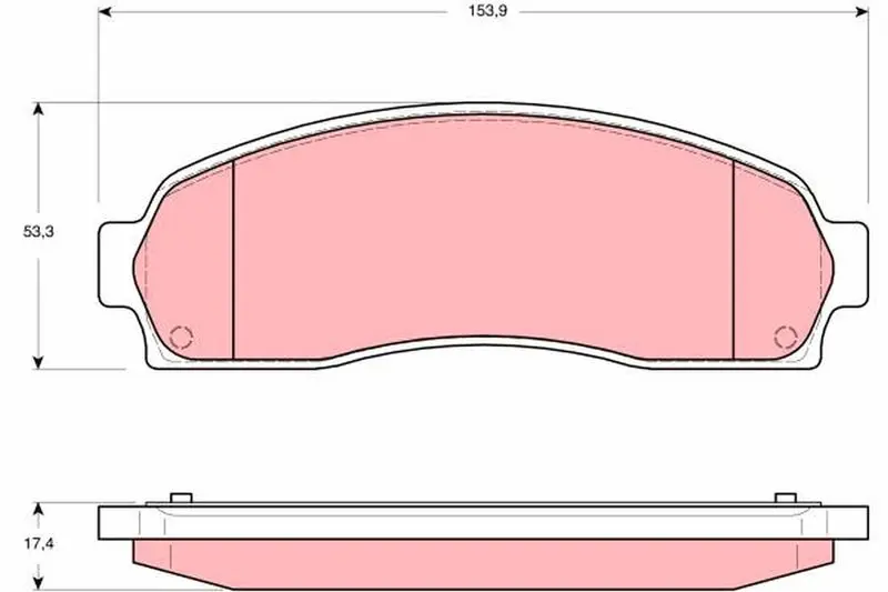 Handler.Part Brake pad set, disc brake TRW GDB4131 1