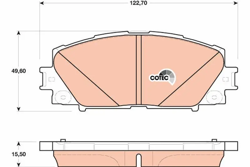 Handler.Part Brake pad set, disc brake TRW GDB4173 1