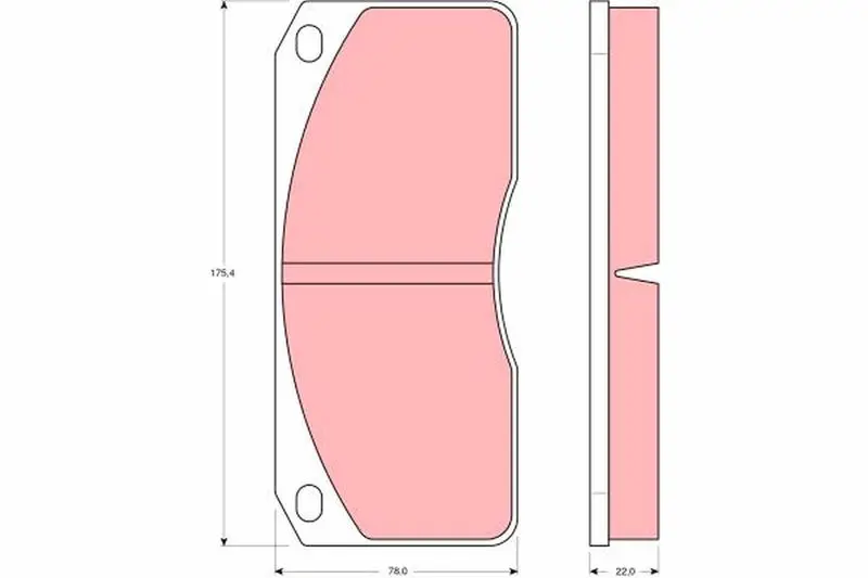 Handler.Part Brake pad set, disc brake TRW GDB429 1