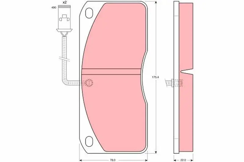 Handler.Part Brake pad set, disc brake TRW GDB453 1