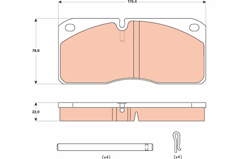 Handler.Part Brake pad set, disc brake TRW GDB5058 1