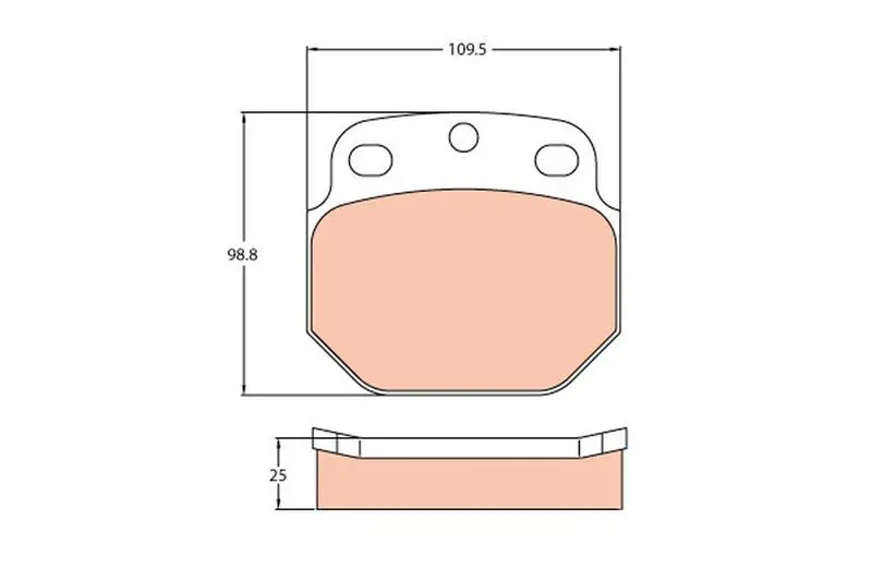 Handler.Part Brake pad set, disc brake TRW GDB5061 1