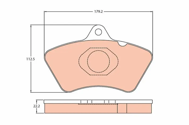 Handler.Part Brake pad set, disc brake TRW GDB5080 1