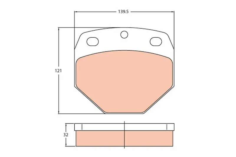 Handler.Part Brake pad set, disc brake TRW GDB5097 1