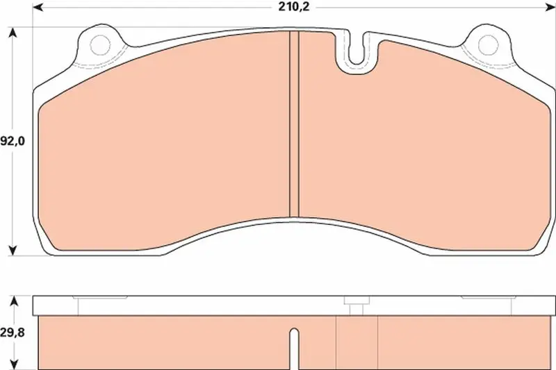 Handler.Part Brake pad set, disc brake TRW GDB5100 1