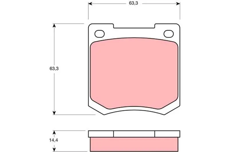 Handler.Part Brake pad set, disc brake TRW GDB535 1