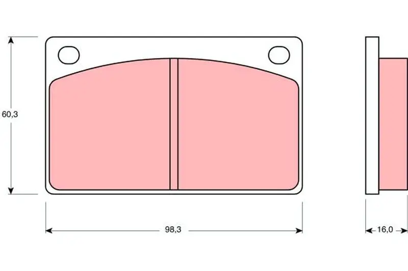 Handler.Part Brake pad set, disc brake TRW GDB576 1