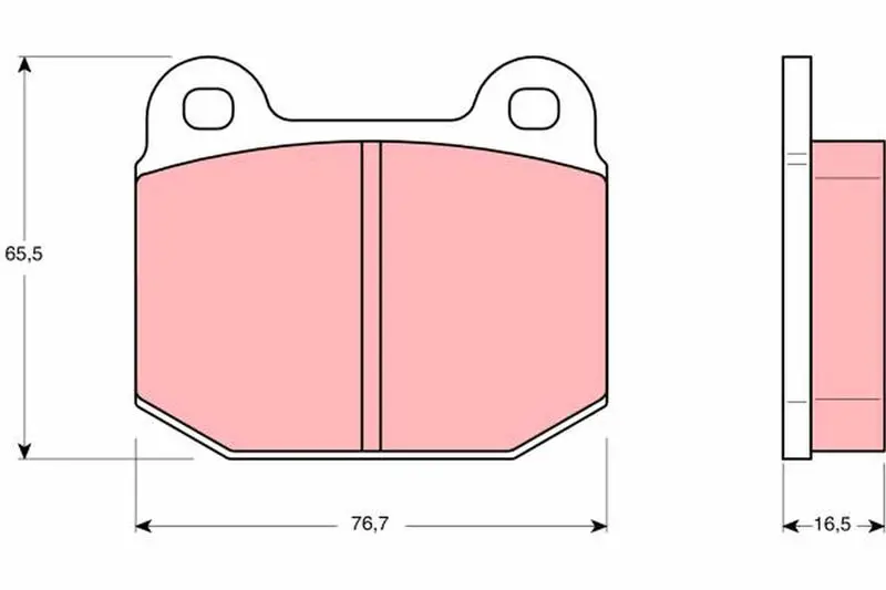 Handler.Part Brake pad set, disc brake TRW GDB611 1