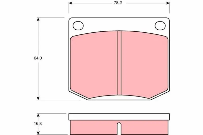 Handler.Part Brake pad set, disc brake TRW GDB637 1