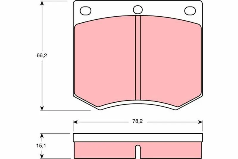 Handler.Part Brake pad set, disc brake TRW GDB660 1