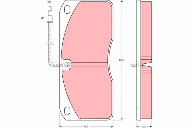 Handler.Part Brake pad set, disc brake TRW GDB761 1