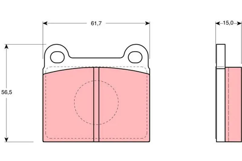 Handler.Part Brake pad set, disc brake TRW GDB910 1