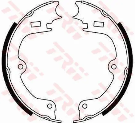 Handler.Part Brake shoe set, parking brake TRW GS6234 1