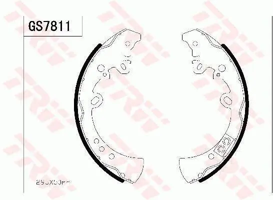 Handler.Part Brake shoe set TRW GS7811 1