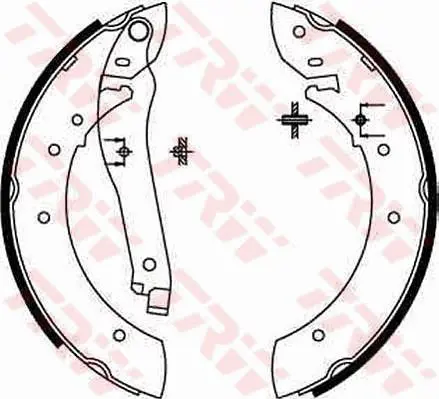 Handler.Part Brake shoe set TRW GS8108 1