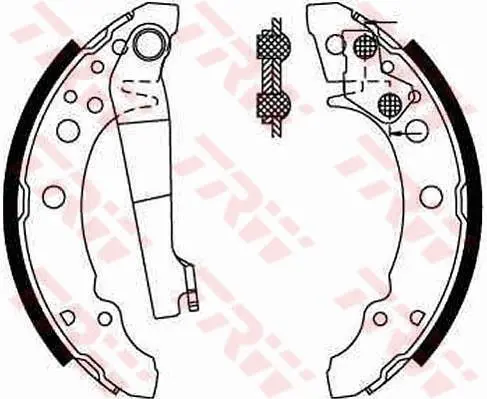 Handler.Part Brake shoe set TRW GS8166 1