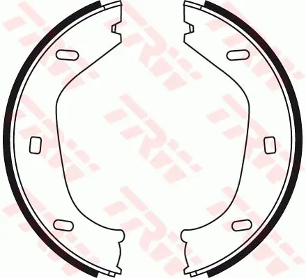 Handler.Part Brake shoe set, parking brake TRW GS8219 1