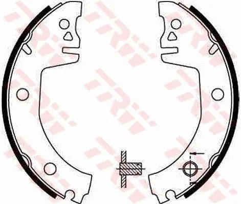 Handler.Part Brake shoe set TRW GS8300 1