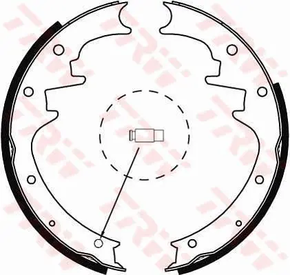 Handler.Part Brake shoe set TRW GS8444 1